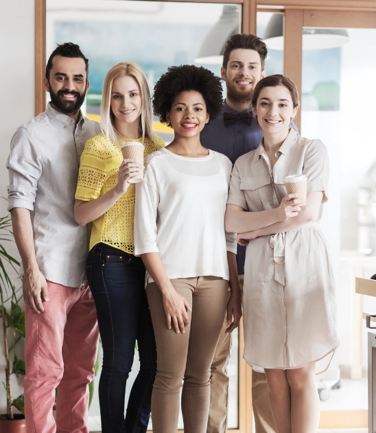 HR consultant walking a new employee through the onboarding process