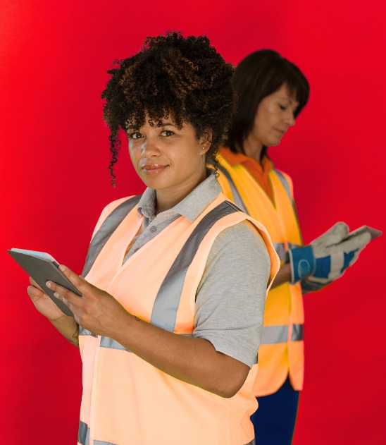 HR consultant helping employee outline career growth and training path